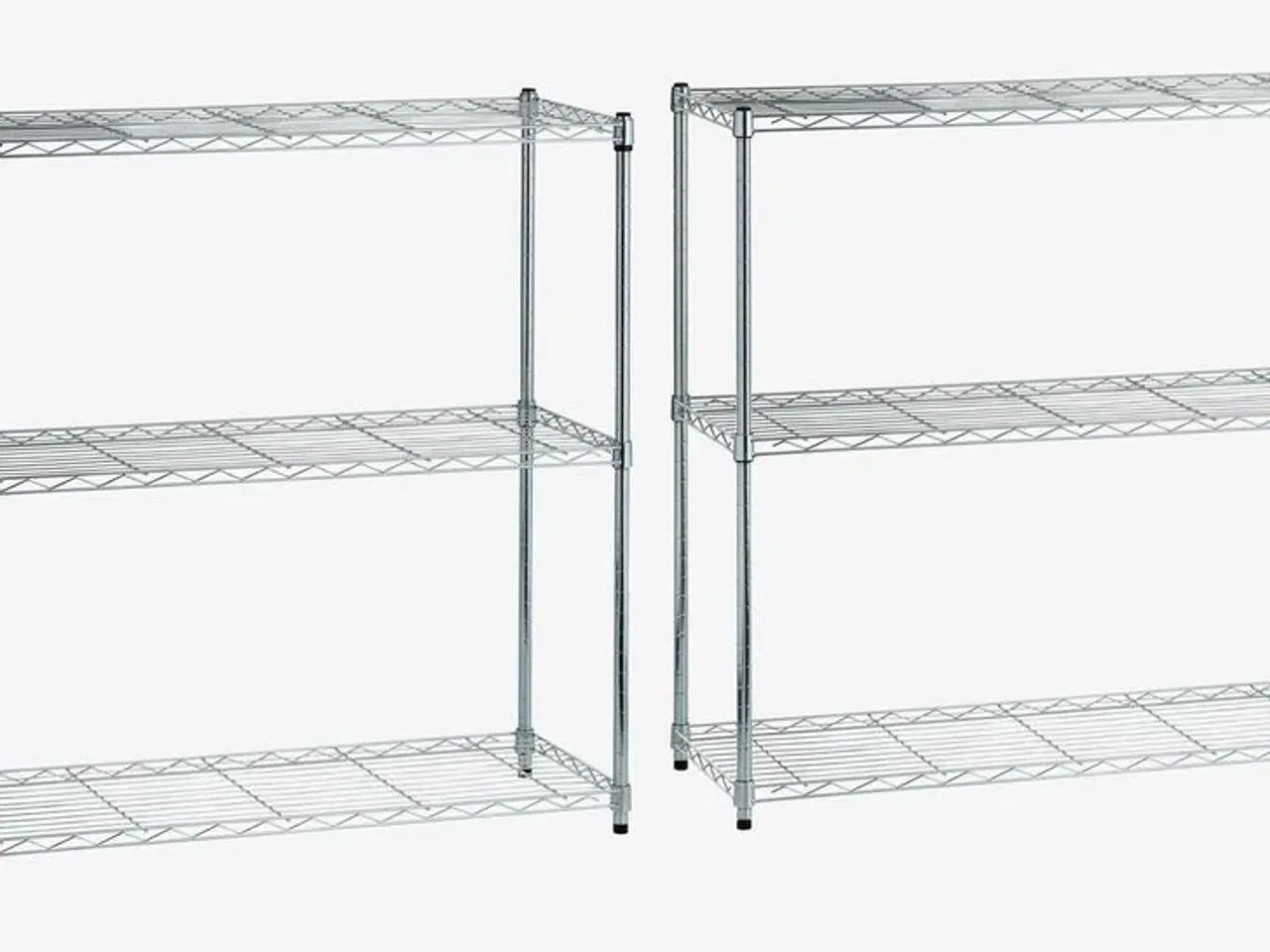 Billede 20 - 3 stk. VINDINGE Reol 6 hylder krom