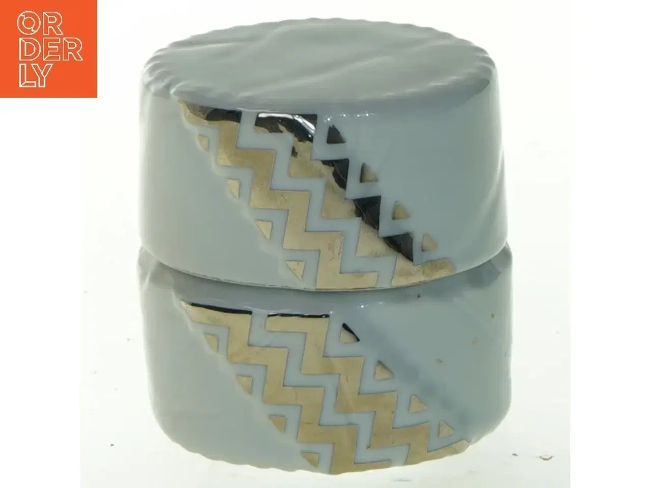 Billede 1 - Porcelænsbeholder med låg fra Royal Copenhagen (str. 8x7 cm)