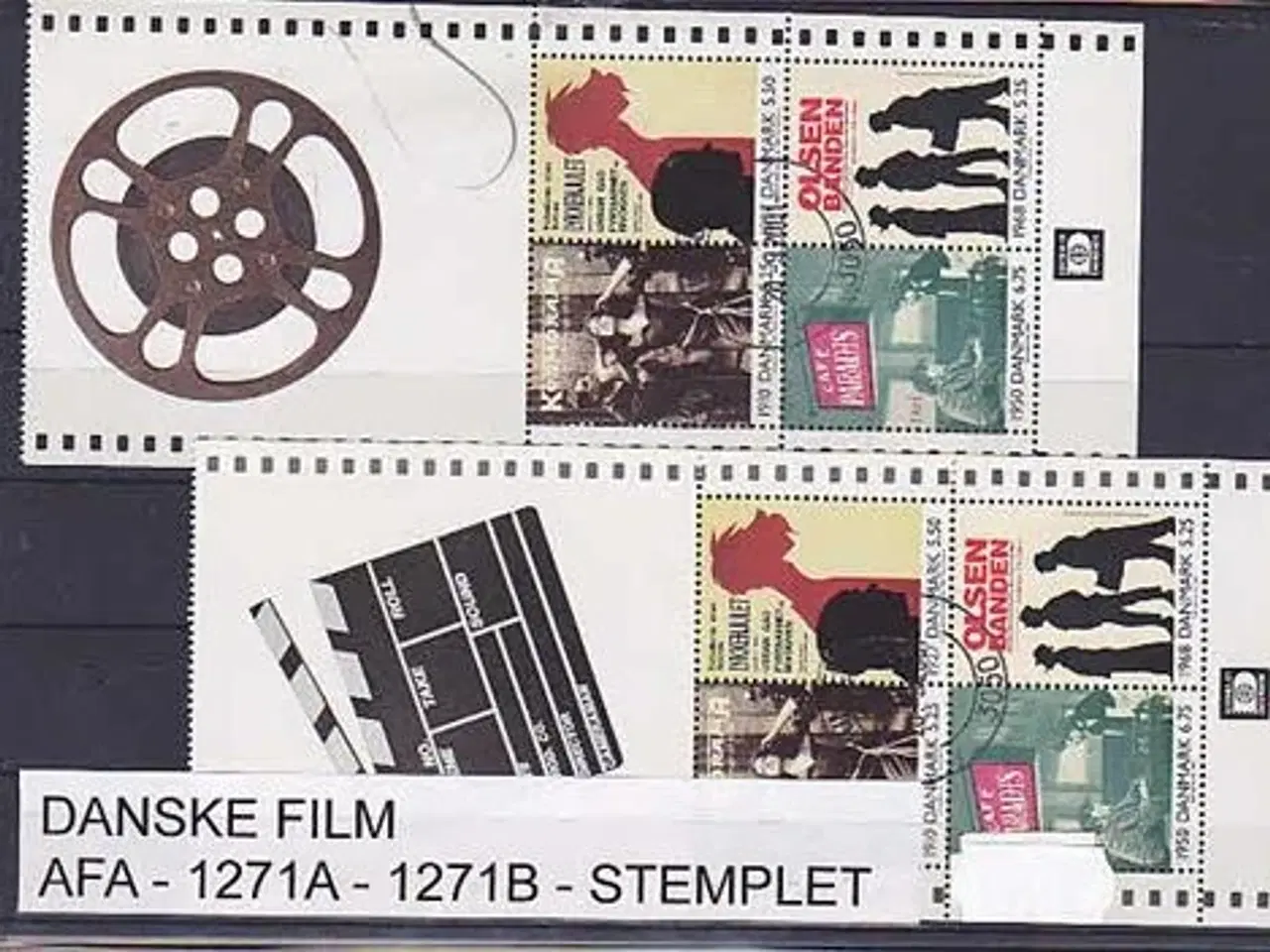Billede 1 - Danske Film AFA 1271A -1271B Stemplet