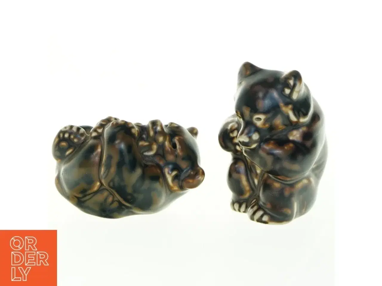 Billede 1 - Figurer af bjørneunger fra Royal Copenhagen (str. 8,5x7 cm)