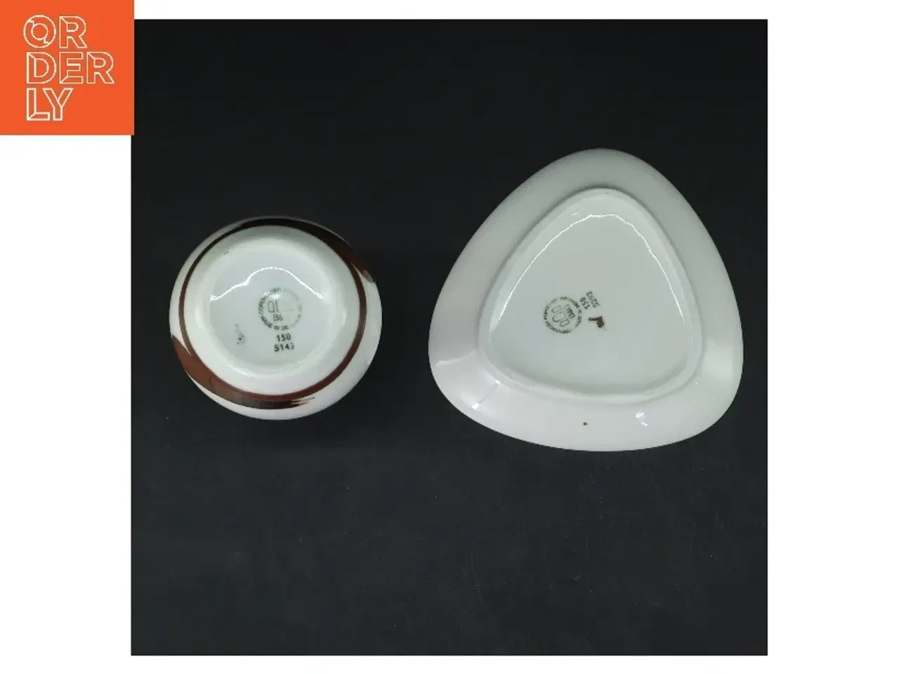 Billede 2 - Porcelænssæt med vase og skål fra B&G (str. 12 & 13 cm)