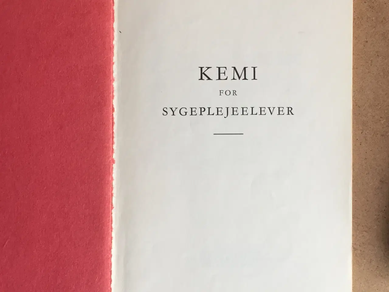 Billede 2 - H. C. Jørgensen: Kemi for sygeplejeelever