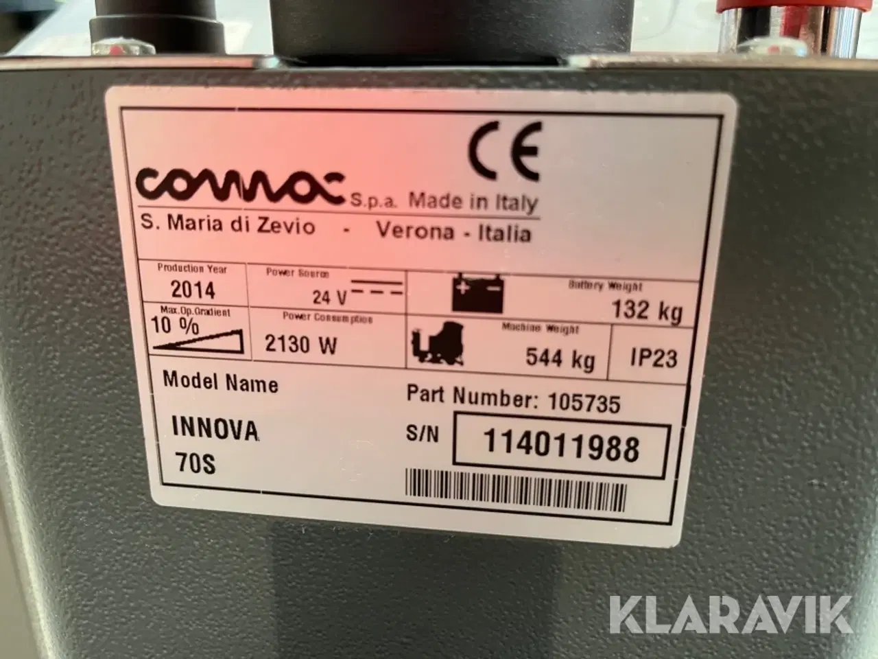 Billede 8 - Gulvvasker/Gulvvaskemaskine Comac Innova70BS