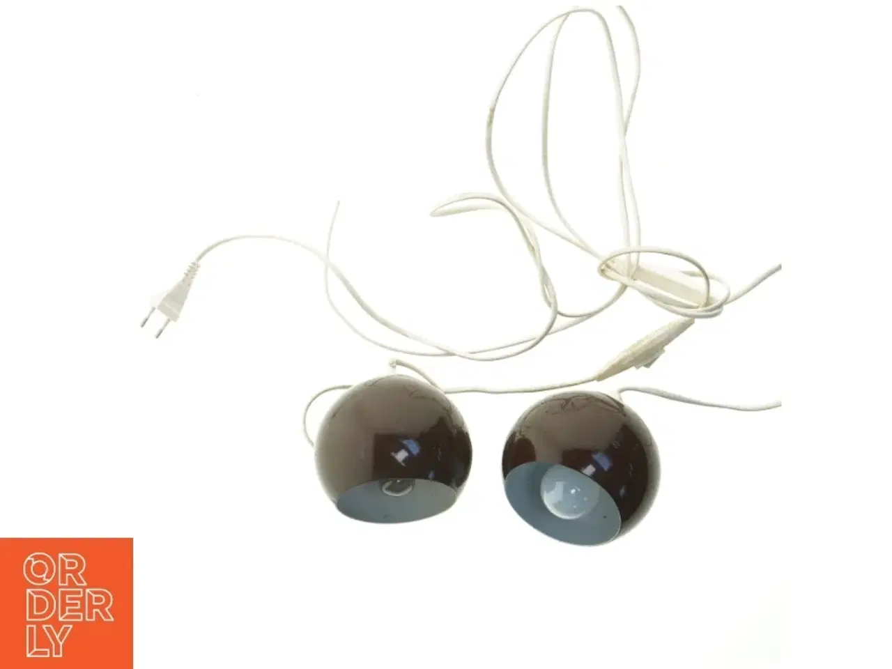 Billede 3 - To kugleformede bordlamper (str. 13 og 15 cm)