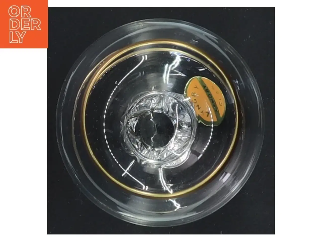 Billede 3 - Klar cocktailglas med guldkant frs Lyngby glas(str. 9x6 cm)