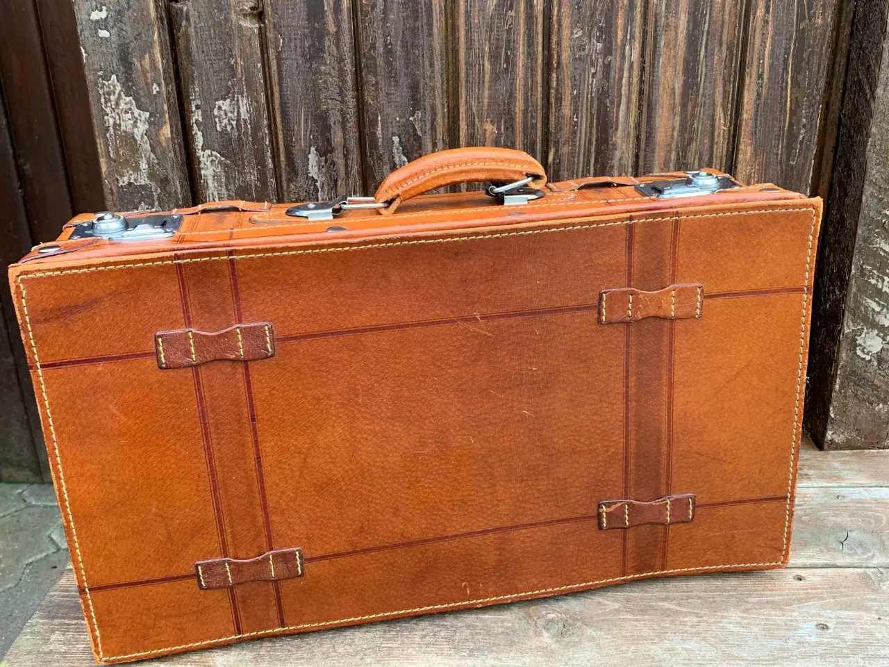 Billede 1 - Rejsekuffert i skind