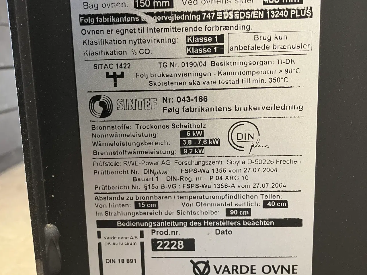 Billede 2 - Brændeovn