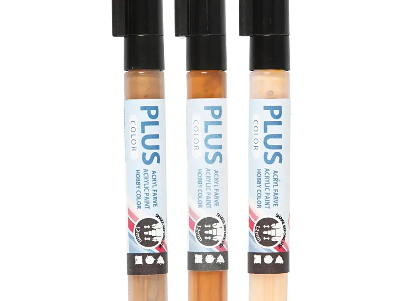 Billede 1 - Plus Color Tusch 3-pak - Lys Pudder, Guld, Raw Sienna