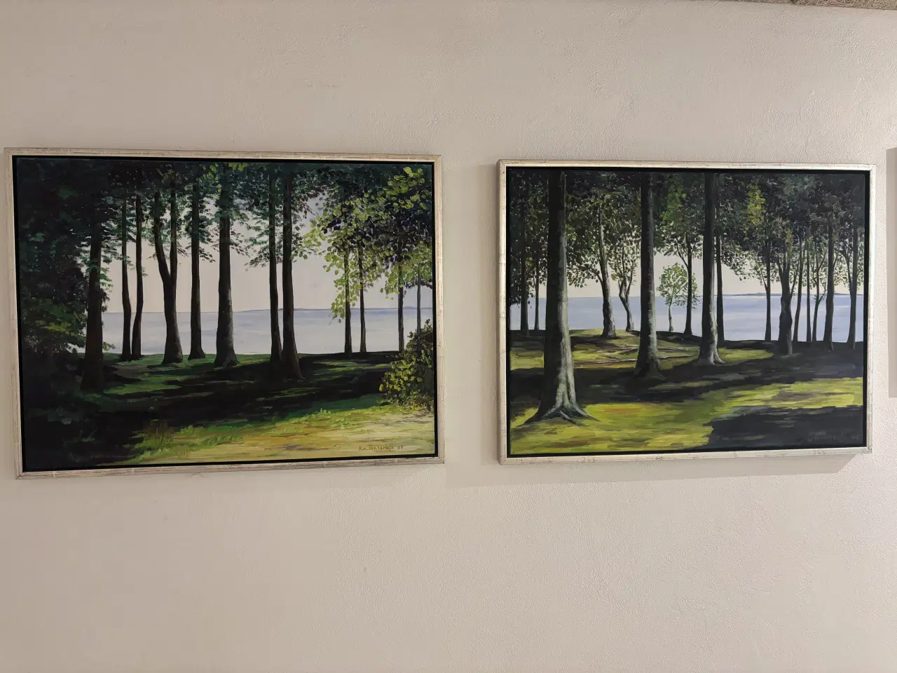 Billede 1 - Maleri med motiv fra Æbelø. 