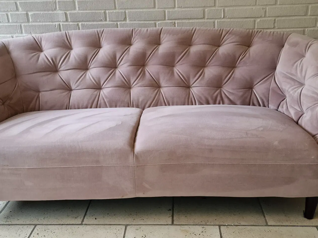 Billede 2 - Ria 3 pers. sofa i Dusty Rose velour