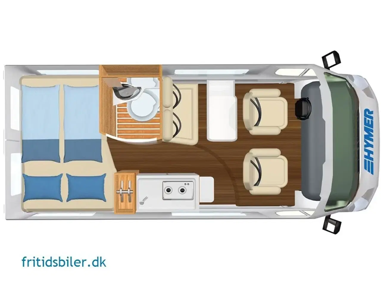 Billede 9 - 2024 - Hymer Free 540 2,3 140 hk   Velkendte Hymer Free 540 den lille lette camper som alle kan køre