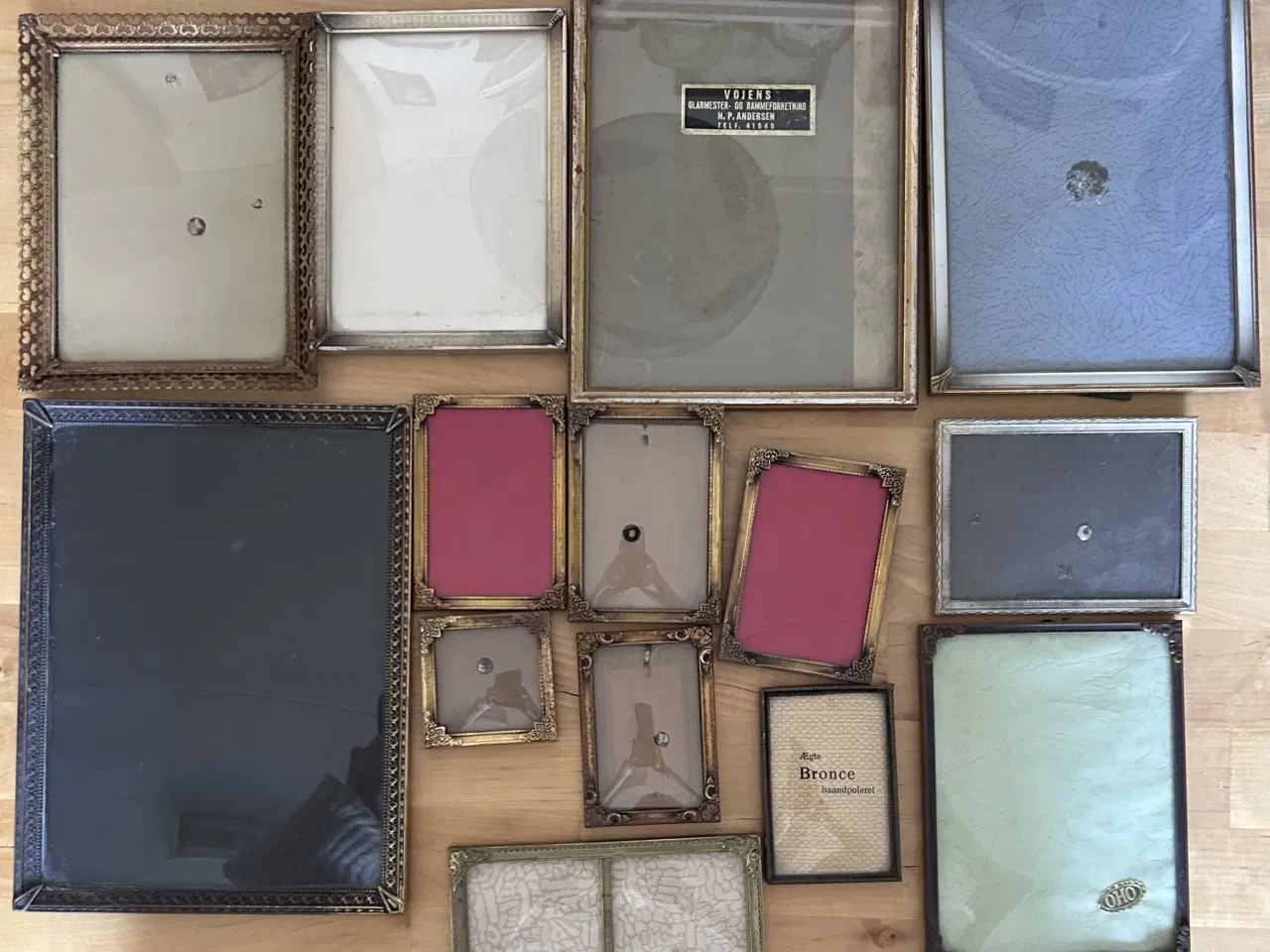 Billede 1 - Metal rammer med buet glas