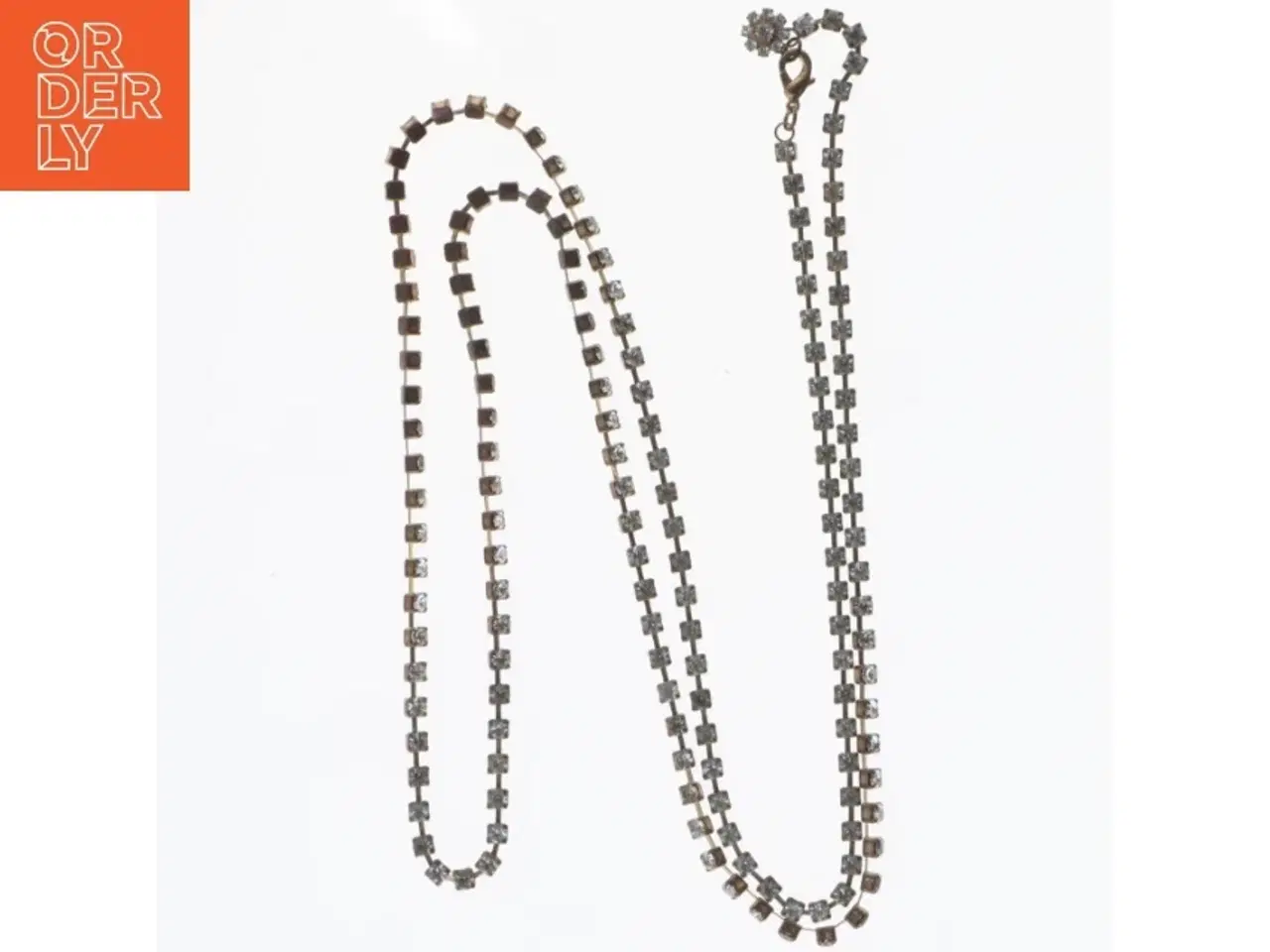 Billede 2 - Halskæde med krystaller (str. 105 cm)