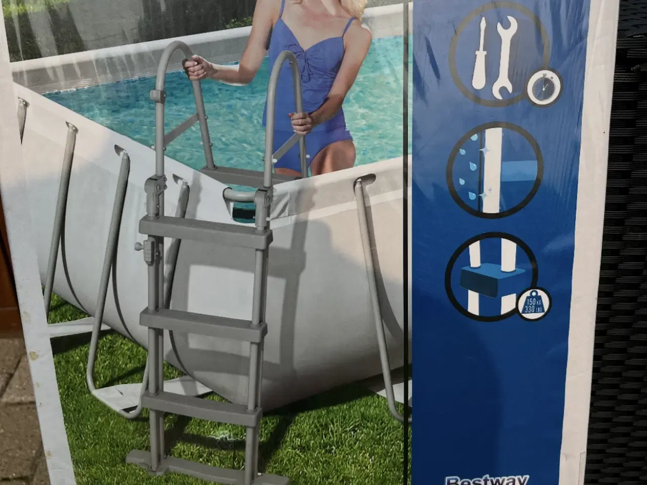 Billede 1 - Ny Bestway bassin stige 