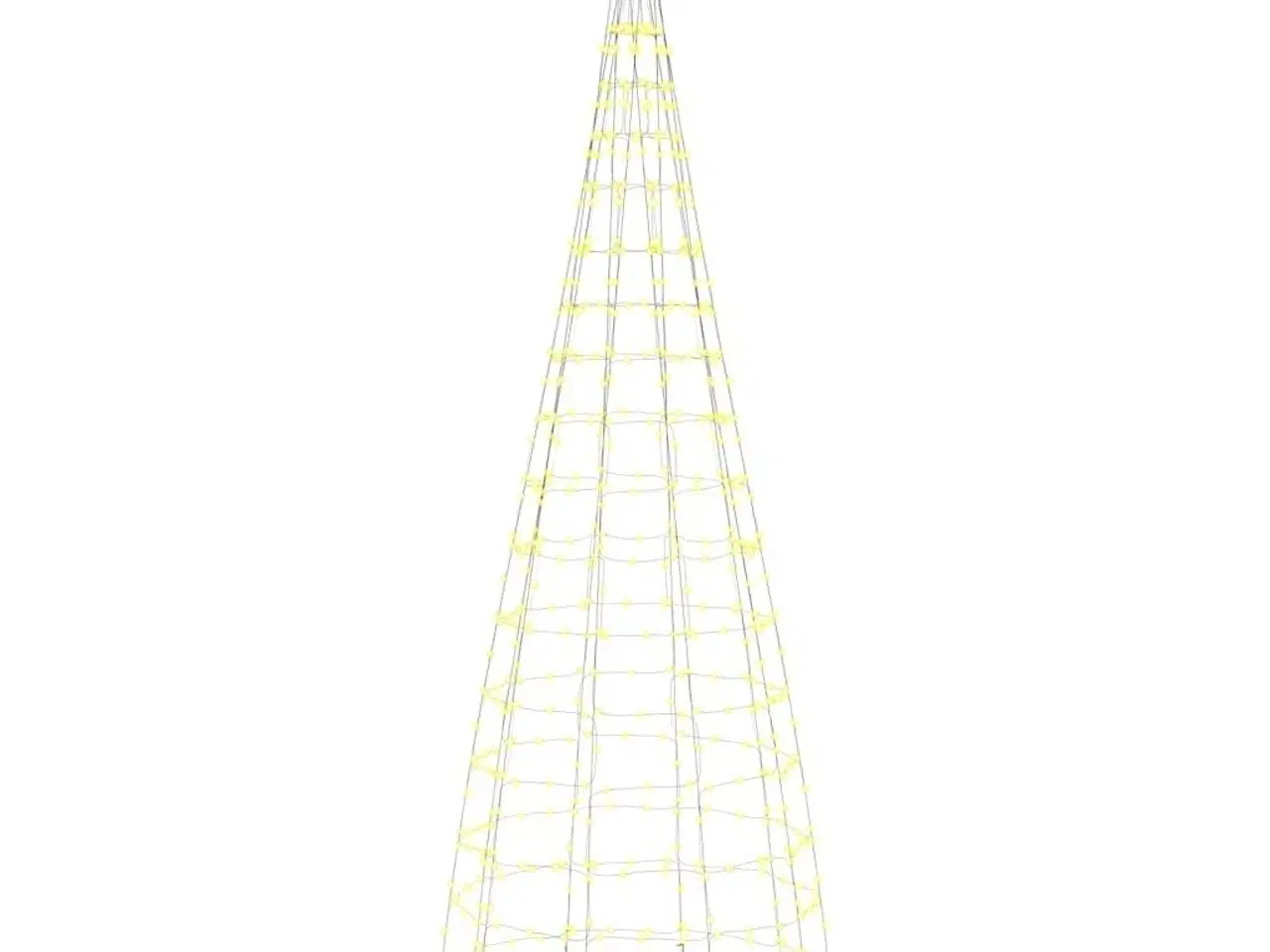 Billede 4 - Julelys til flagstang 550 LED'er 300 cm varmt hvidt lys