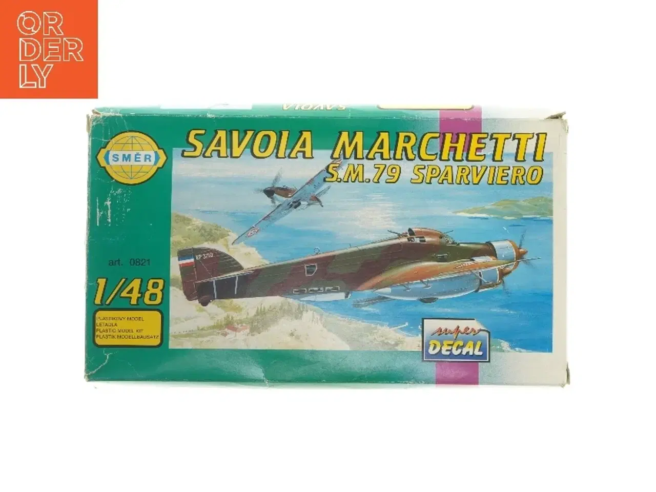 Billede 1 - Savoia Marchetti S.M.79 byggemodelsæt fra SMER (str. 34x20 cm)