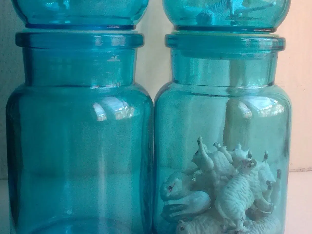 Billede 16 - Farvet glas udvalg af belgisk krukke & APOTEK glas