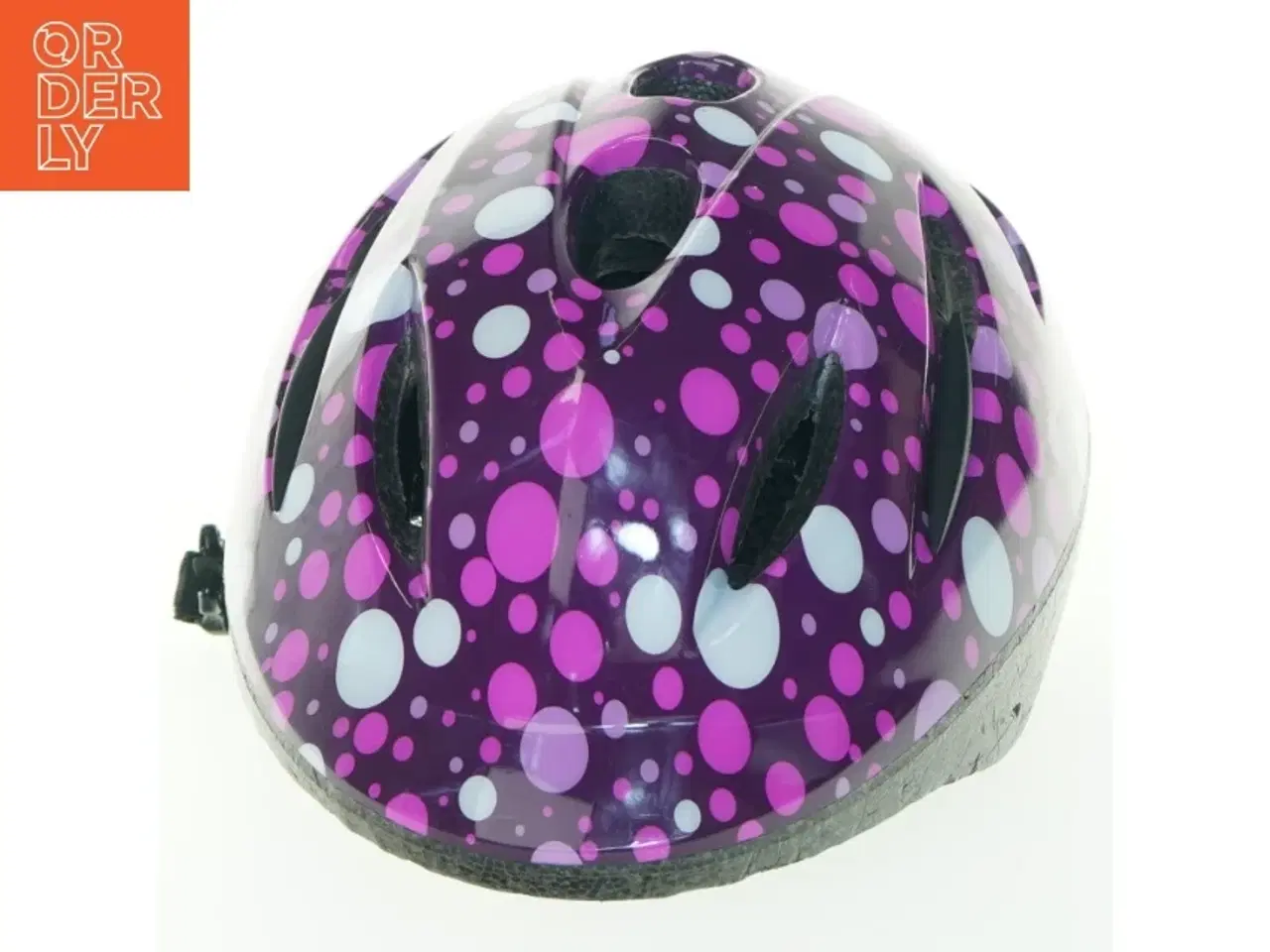 Billede 3 - Cykelhjelm til barn med prikker (str. 25 cm)