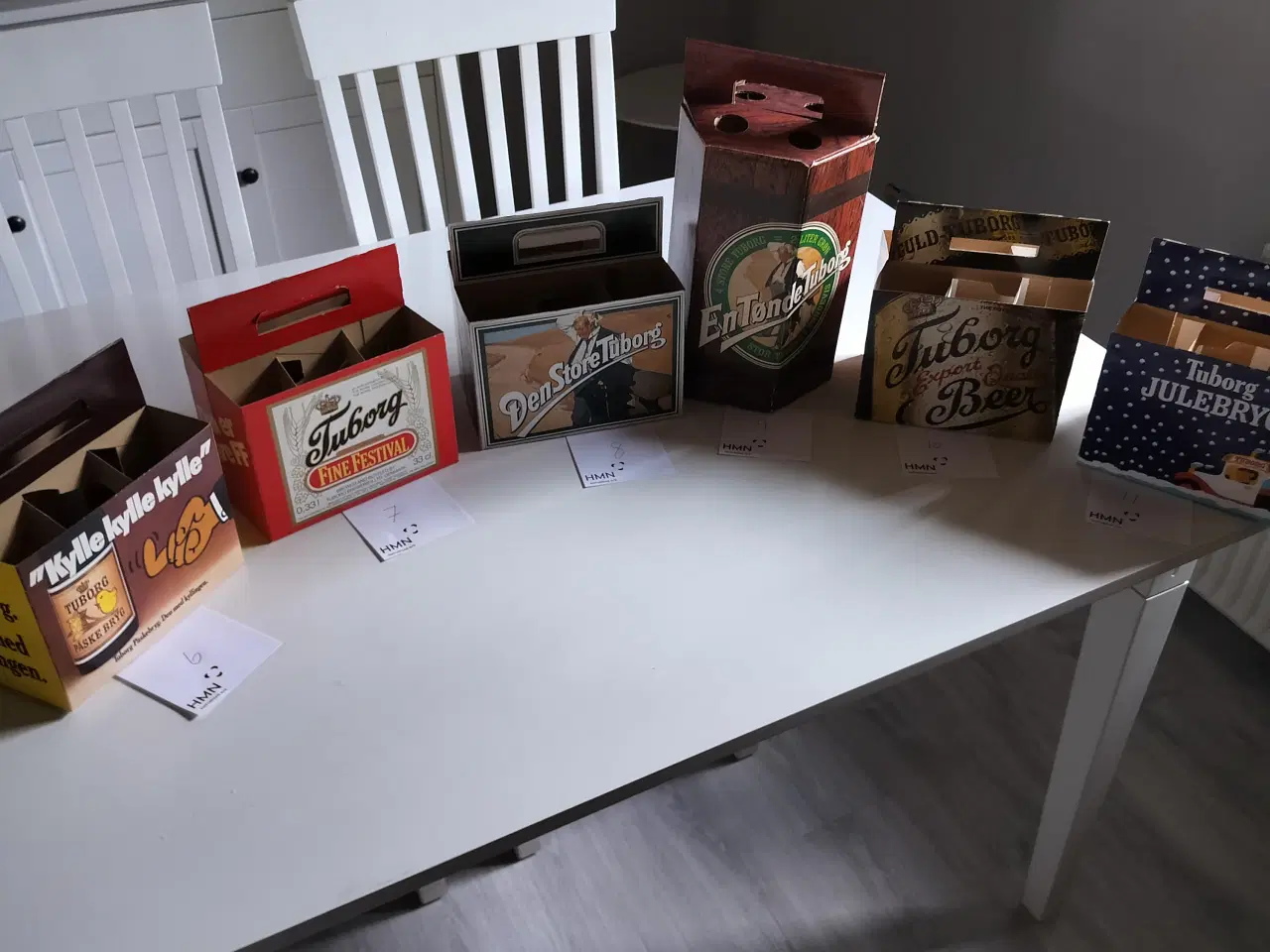 Billede 8 - Ølkasse gamle retro 6 pack ølkasser i pap