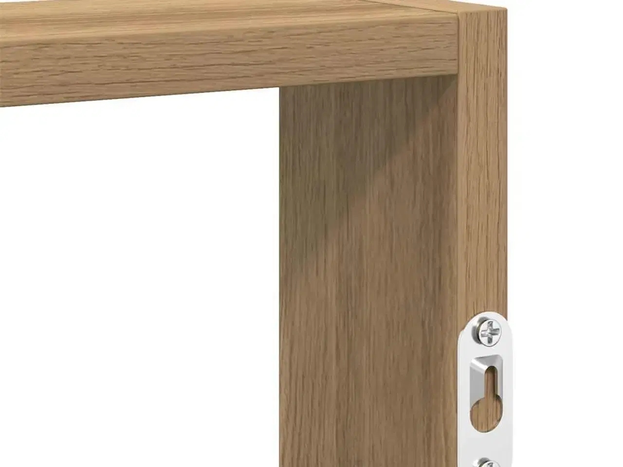 Billede 7 - Væghylde 43x9x60 cm konstrueret træ kunsteg