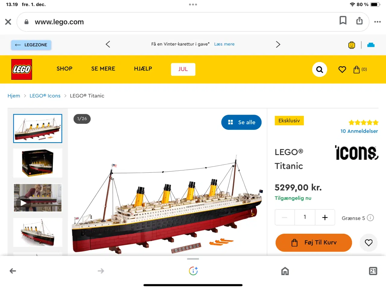 Billede 1 - Lego titanic