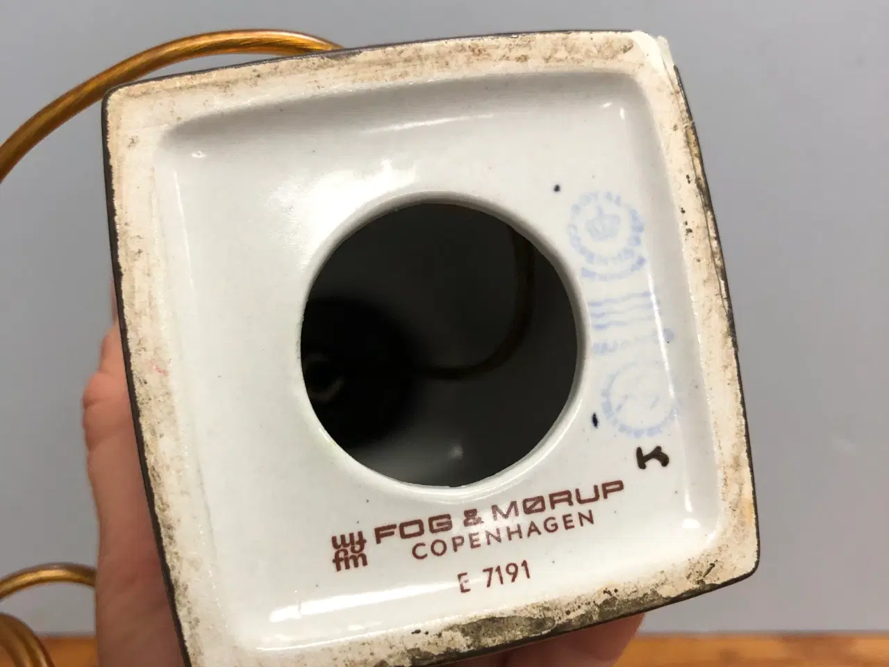 Billede 6 - Flot Royal Copenhagen lampefod