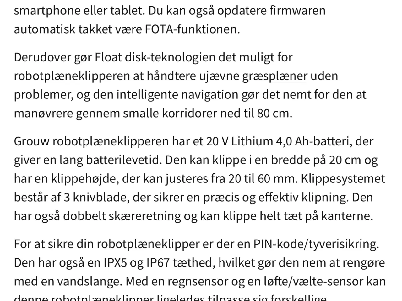 Billede 5 - Robot plæneklipper (NY)