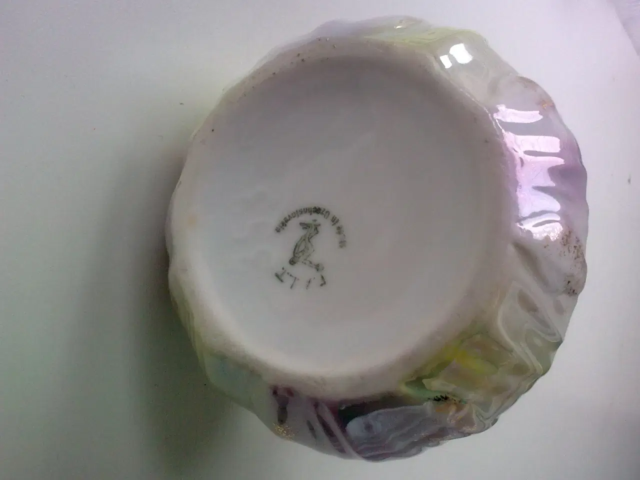 Billede 6 - Perlemor pink gul kurv m guld el rose skål SOLO