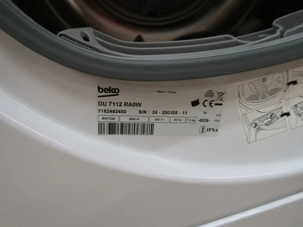 Billede 2 - Tørretumbler BEKO DU 7112 RA0W