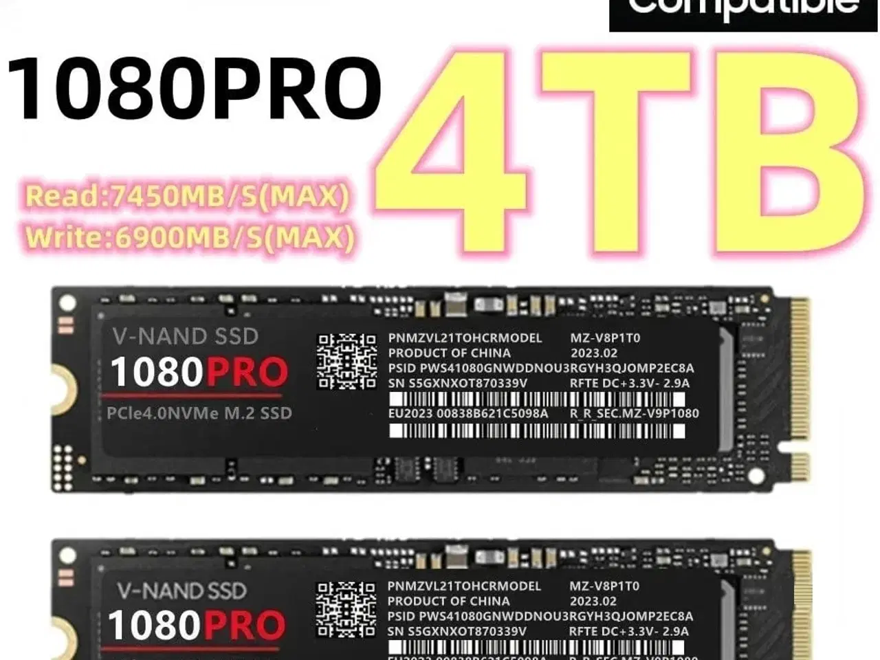 Billede 1 - nvme 4tb haddisk
