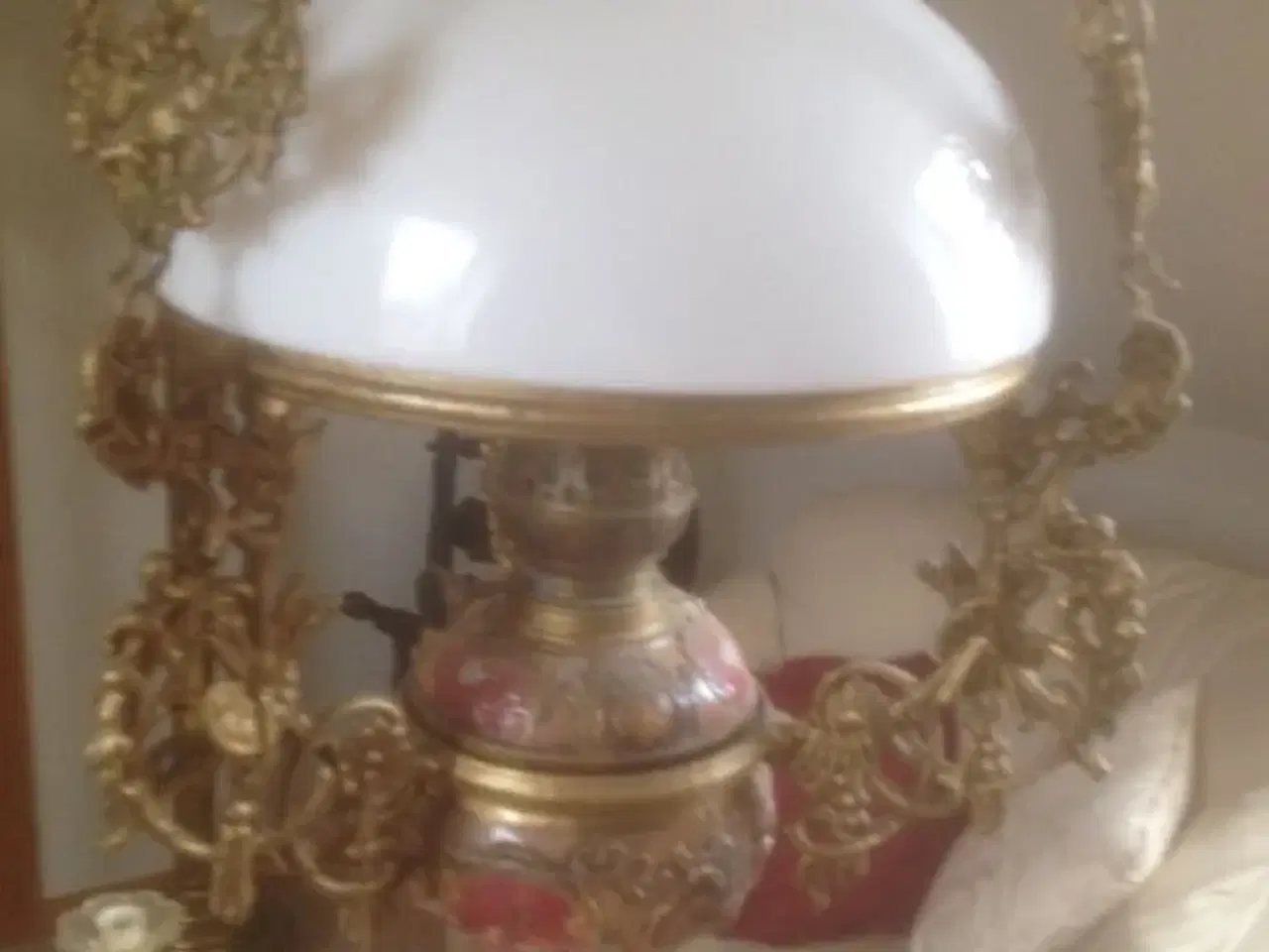 Billede 2 - 2stk lamper lampe olie ca 100 år