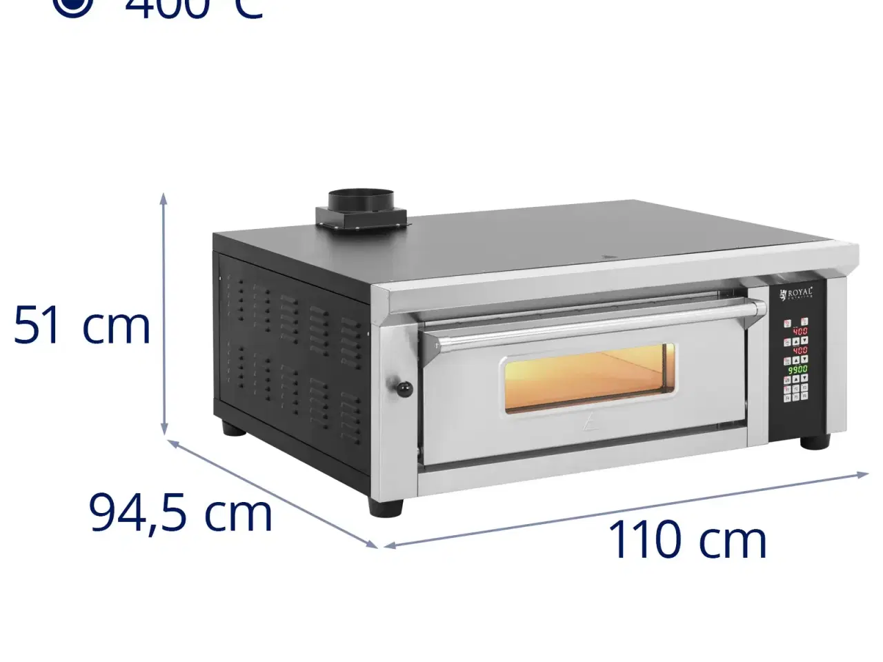 Billede 7 - Pizzaovn – 4 x 33 cm – 1 ovnkammer