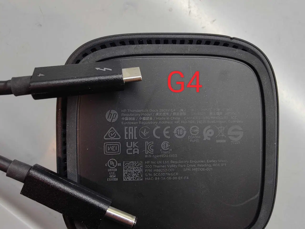 Billede 2 - HP USB-C Thunderbolt dock 280W