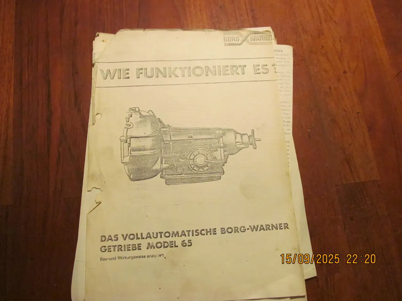 Billede 1 - Borg Warner nr. 65