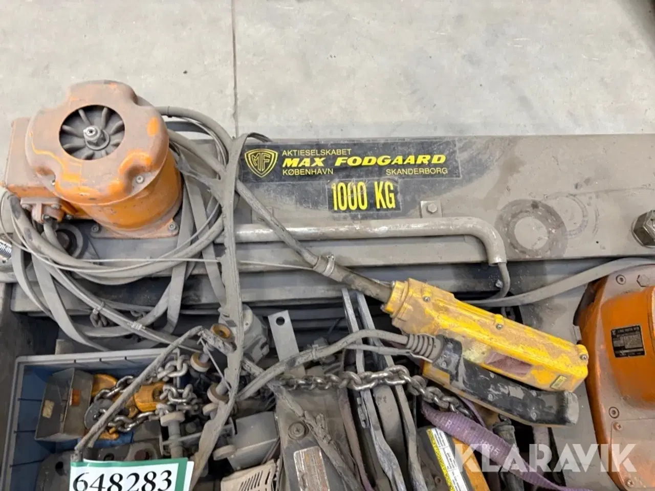 Billede 10 - Kædetalje med løbekat Kito 1 ton