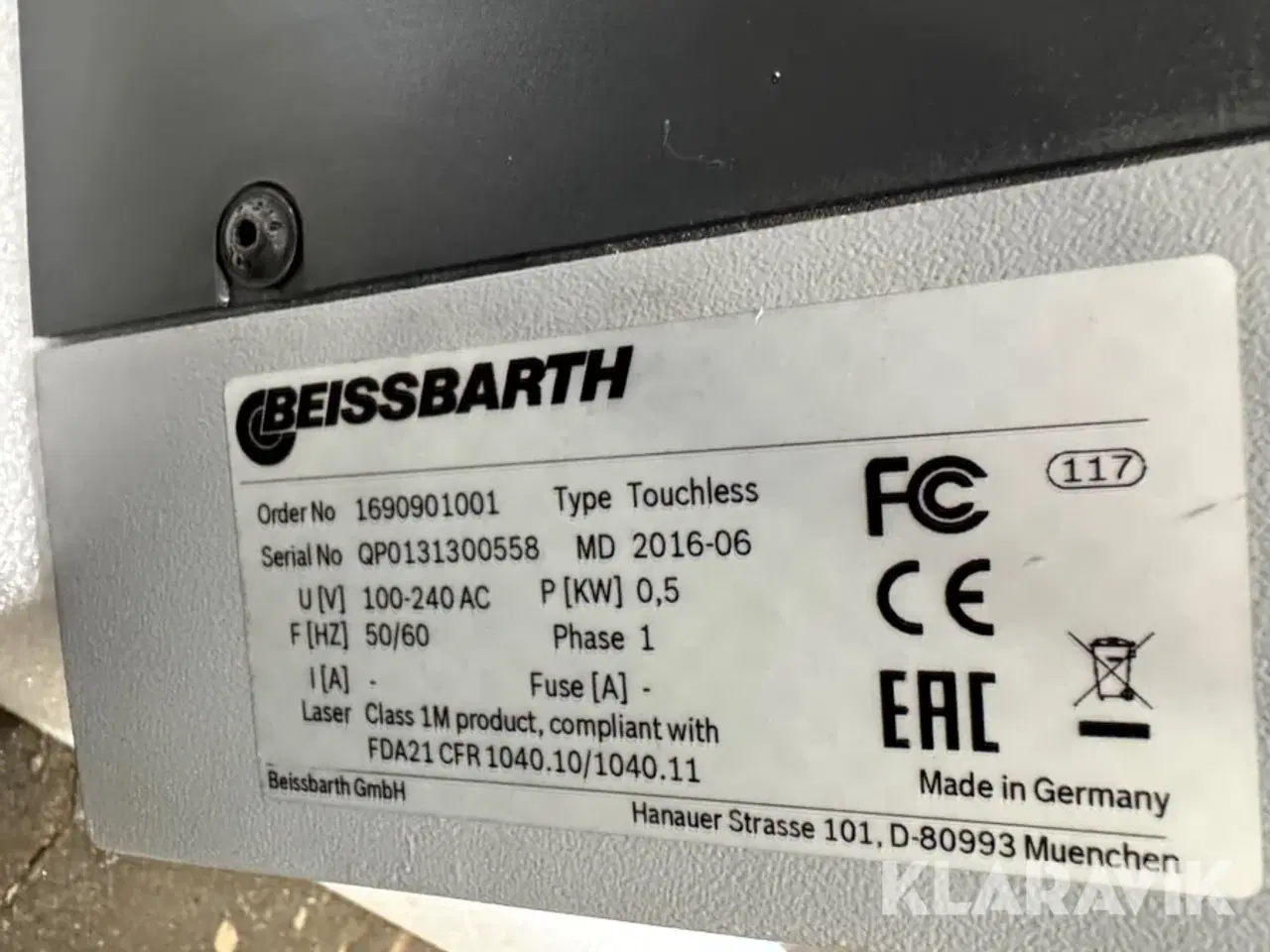 Billede 5 - Hjuljusteringssensor Beissbarth Touchless laserbaseret