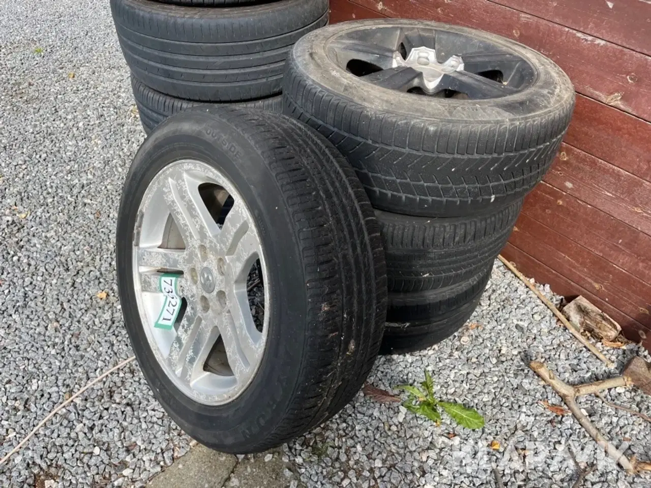 Billede 1 - Dæk og alufælge Dodge 225/60R18,225/55R17 - 4 styk