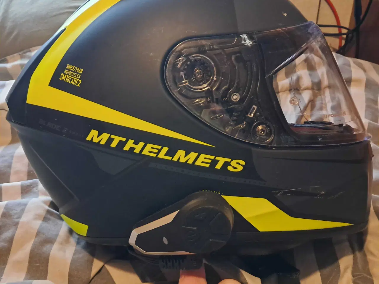 Billede 1 - Mc hjelm med bluetooth str M