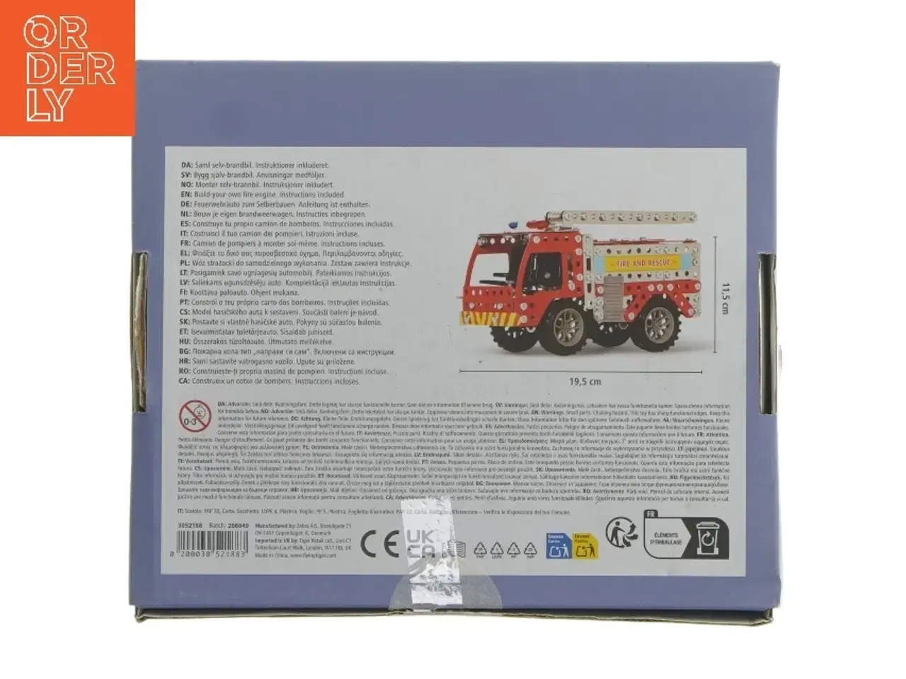 Billede 2 - Saml selv brandbil byggesæt fra Tiger (str. 11,5x19,5 cm)