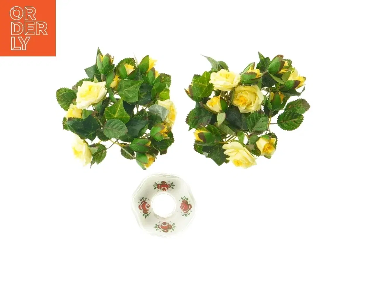 Billede 1 - Blomsterdekoration lyskranse