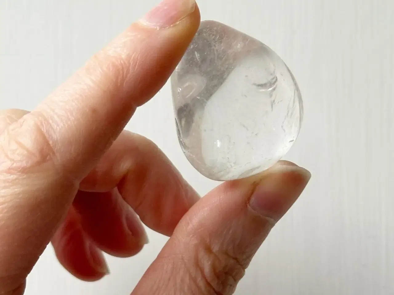 Billede 6 - Bjergkrystal, dråbeformet, 4 cm