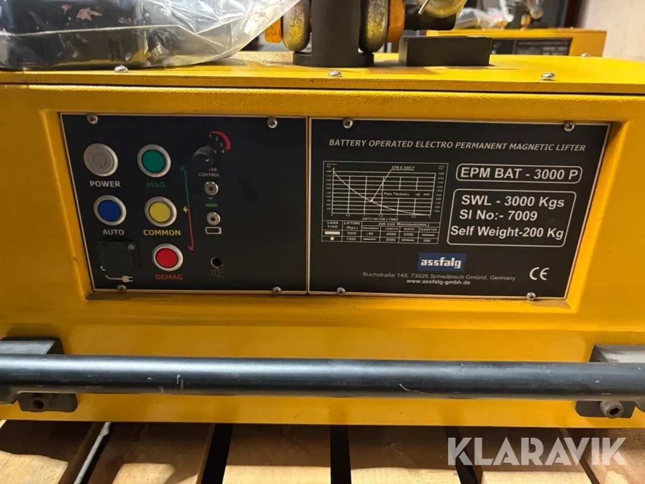 Billede 9 - Løftemagnet Assfalg EPM BAT - 3000 P