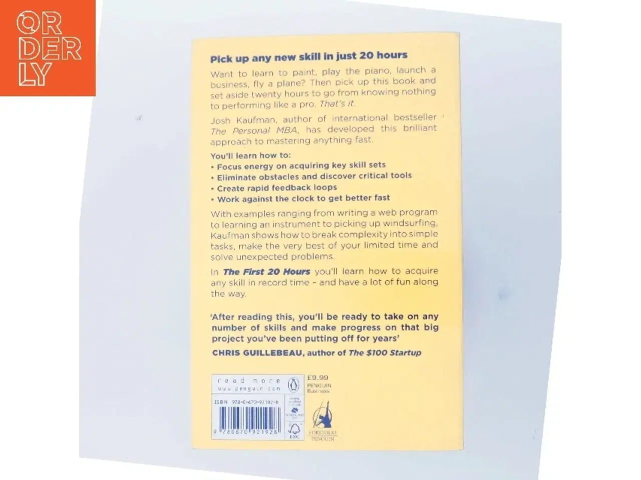 Billede 3 - The First 20 Hours af Josh Kaufman (Bog)