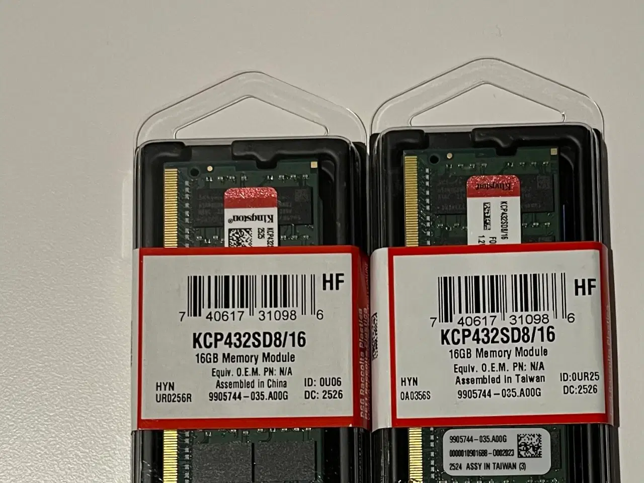 Billede 1 - Kingston KCP432SD8/16 - 16 GB ram