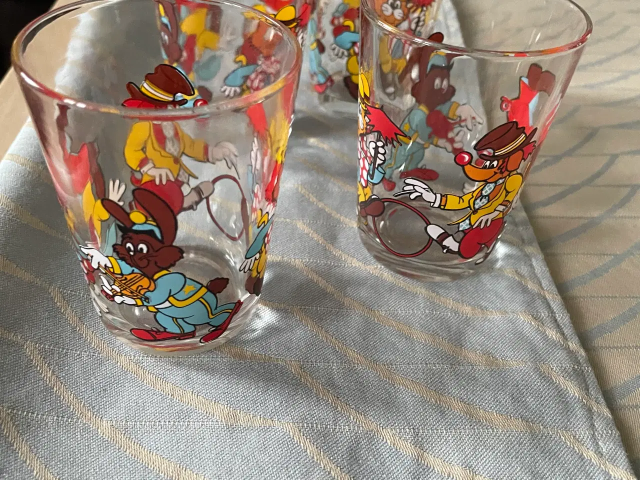 Billede 1 - Børne glas med cirkus motiver