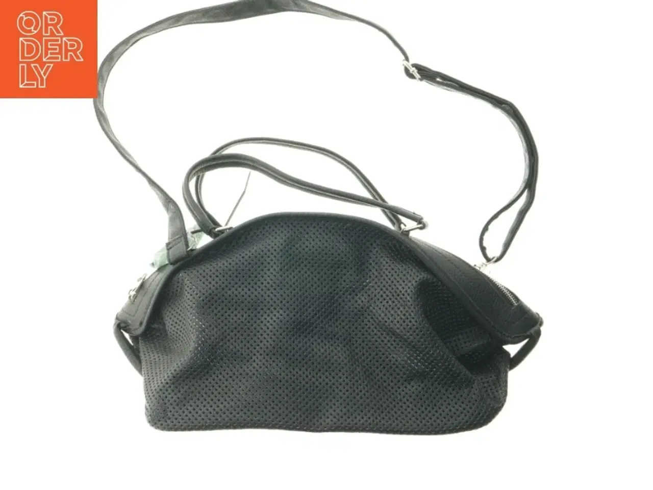 Billede 1 - Sort skuldertaske fra Saint Sulpice (str. 40x25 cm)