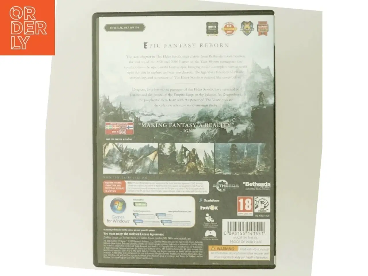 Billede 3 - The Elder Scrolls V: Skyrim PC Spil fra Bethesda