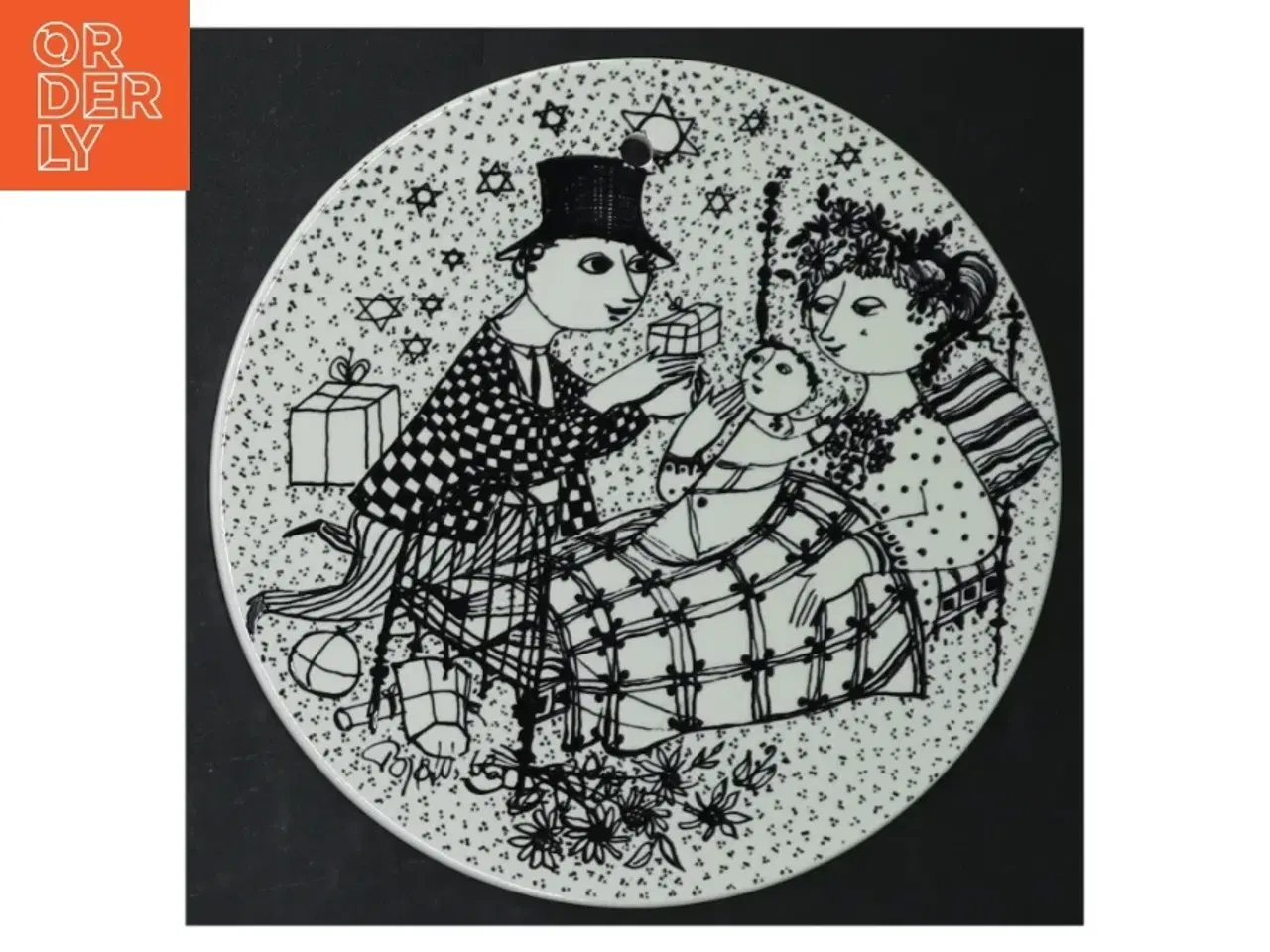 Billede 4 - Bjørn Wiinblad porcelænstallerkener fra Nymlle (str. Ø. 15 cm. 6 styk)
