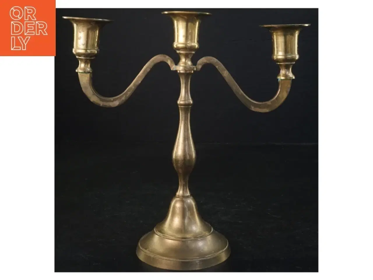 Billede 2 - Messing lysestager (str. 22 cm)
