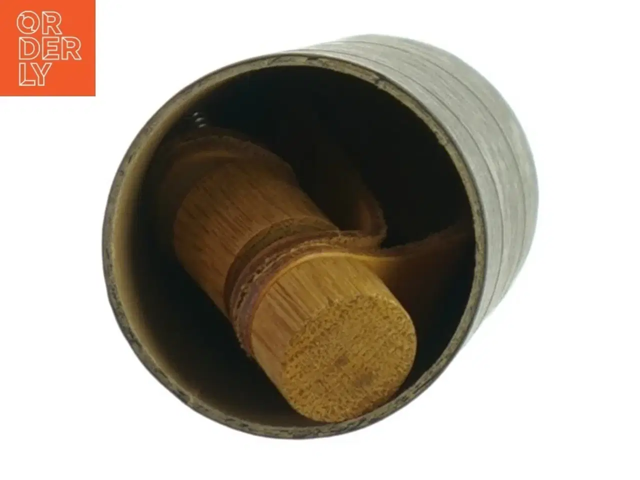 Billede 4 - Dobbelt læder loop ophæng til blade eller lignende  fra Wirth (str. Længde. 18 cm)